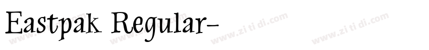 Eastpak Regular字体转换